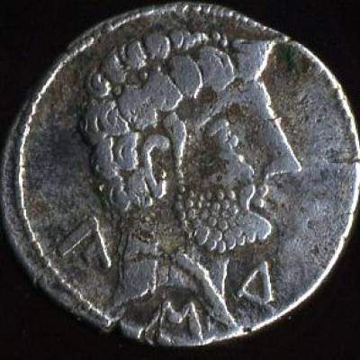 TURIASO - TARAZONA (Tarragona) 120 - 20 a. C. - Denário em prata (ESCASSA)