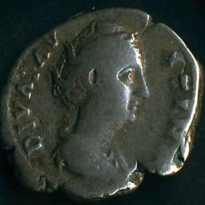 IMPÉRIO ROMANO - FAUSTINA (138-141) - Denário em prata - BC+