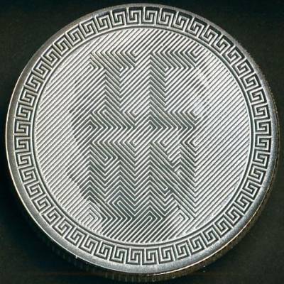 TOKELAU - 5 DOLARES (ICON) 1 ONÇA PRATA - 2020 - SOBERBA