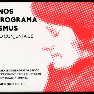 PORTUGAL - 35 Anos do Programa ERASMUS (2022) - moeda de €2,00 PROOF 