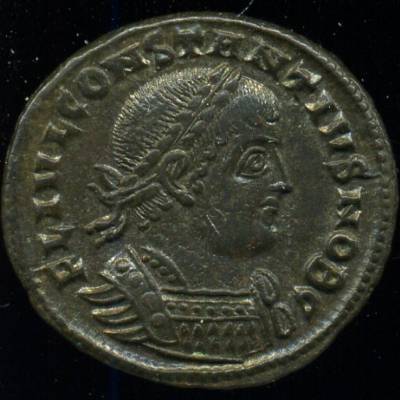 Império Romano - CONSTÂNCIO II (337-361) Centenional em bolhão  (MBC+ a BELA)