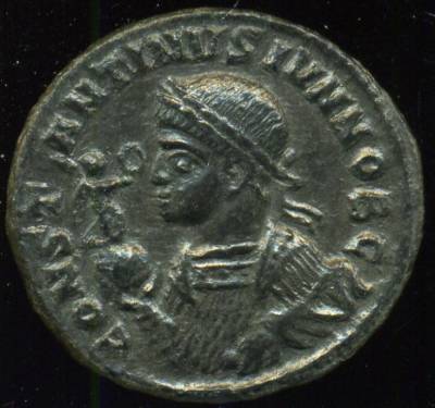 Império Romano - CONSTANTINO II (337-340) Centenional em bolhão. (MBC+)