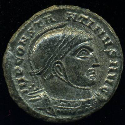 Império Romano - CONSTANTINO I, O Grande (307-337) Centenional em bolhão - BELA a SOBERBA -
