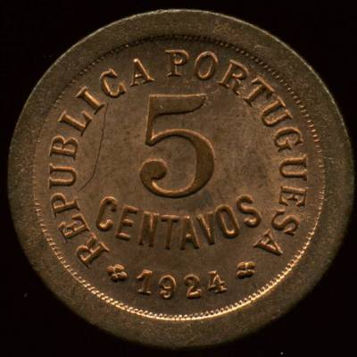 5 Centavos 1924 - bronze - (SOBERBA)