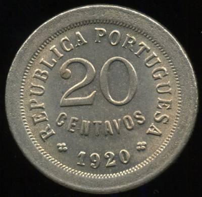 20 Centavos 1920 - Cuproníquel -  (BELA à SOBERBA) - 