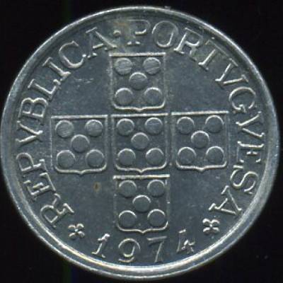 10 Centavos 1974 - Alumínio - EIXO VERTICAL - (BELA à SOBERBA) - 