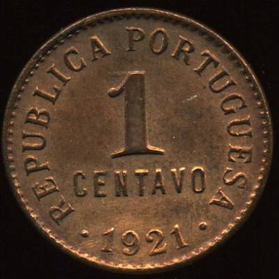 1 Centavo 1921 - Bronze - Bela