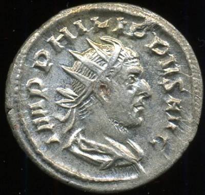Império Romano - FILIPE I (O Árabe) 244-249 (Antoniniano em prata) - SOBERBA -