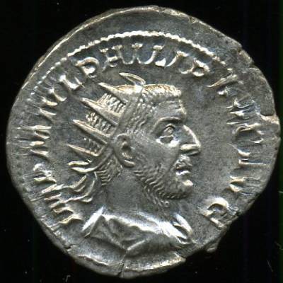 Império Romano - FILIPE I (O Árabe) 244-249 (Antoniniano em prata) - SOBERBA --